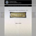The cover of an FBI report on 2021 hate crimes committed in the U.S.