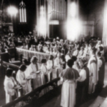 The ordination service of the “Philadelphia Eleven” at Church of the Advocate in Philadelphia, Pennsylvania on July 29, 1974.