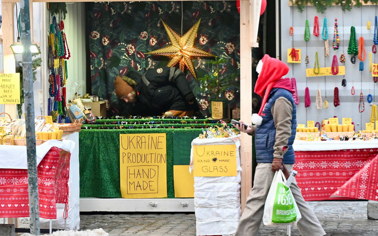 A Christmas Market in Oslo, Norway