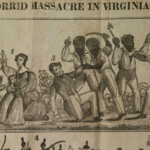 A woodcut news item depicting Turner’s Rebellion